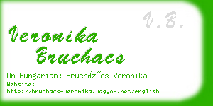 veronika bruchacs business card